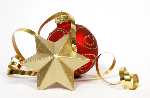 Bauble and star — Stock Photo, Image