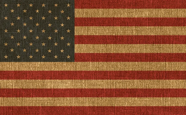 Прапор із малюнком США — стокове фото