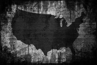 Grunge Amerikan harita