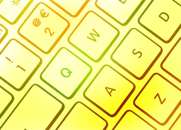 Красочная клавиатура — стоковое фото