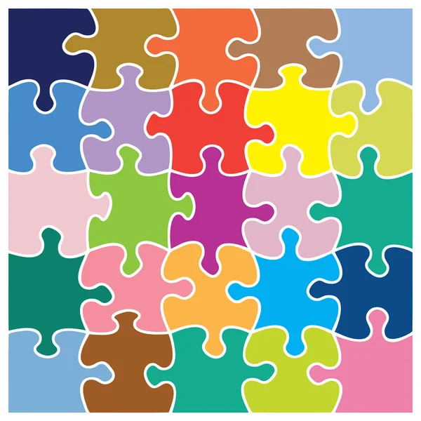 Six jigsaw pieces Stock Vector Image by ©janefromyork #25914737