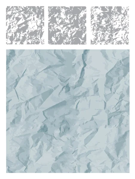 Texturerat skrynkligt papper — Stock vektor