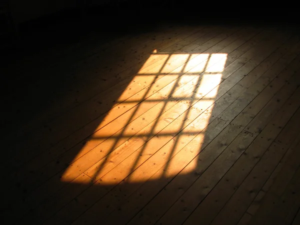 Światło słoneczne z okna — Zdjęcie stockowe