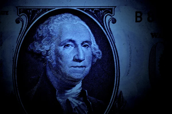 Blue Washington dollar — Stock Photo, Image