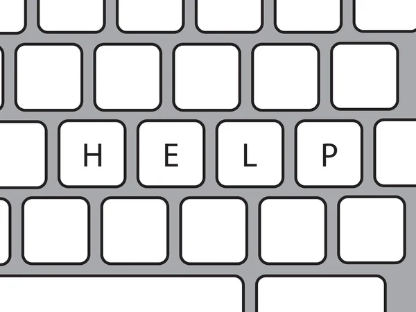 Help word on keyboard — Stock Photo, Image