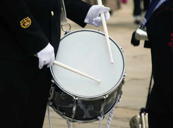 Военный барабанщик — стоковое фото