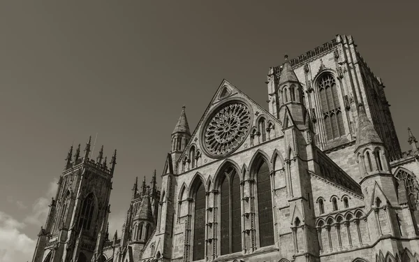 Sepia York Minster — Stockfoto