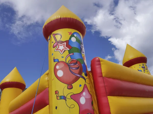 Colorful bouncy castle — Stock Photo, Image