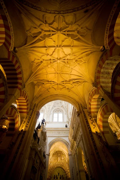 Wnętrze katedry Mezquita w Kordobie — Zdjęcie stockowe