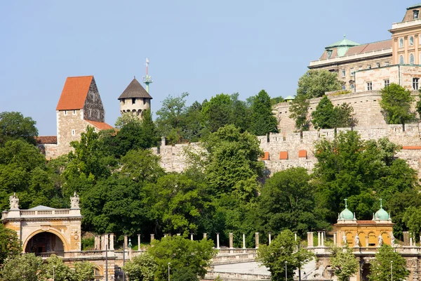 Fortyfikacja Zamek Królewski w Budapeszcie — Zdjęcie stockowe