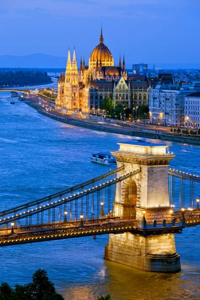 Noche en Budapest — Foto de Stock