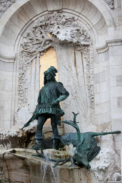 King Matthias Staue in Budapest — Stock Photo, Image