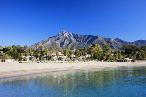 Marbella Playa en la Costa del Sol — Foto de Stock