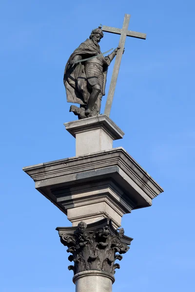 Sigismund kolom in Warschau — Stockfoto