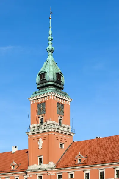 Royal Castle Tower in Warsaw — Stock Photo, Image