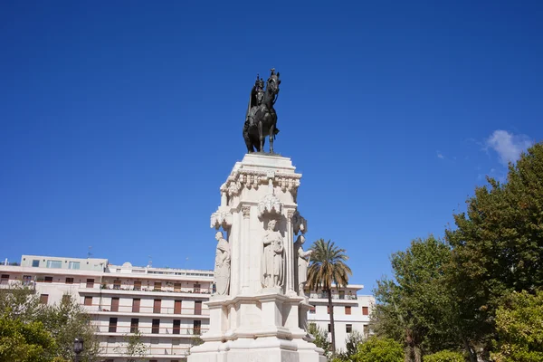 Monument to King Saint Ferdinand in Seville — Stock Photo, Image