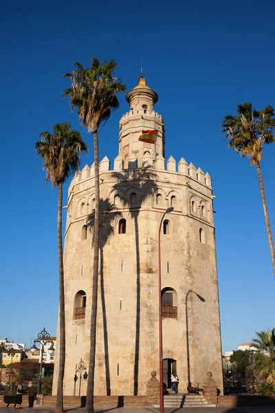 Torre del oro w sevilla — Zdjęcie stockowe