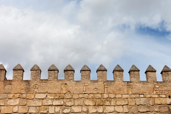 Real Alcazar Wall em Sevilha — Fotografia de Stock