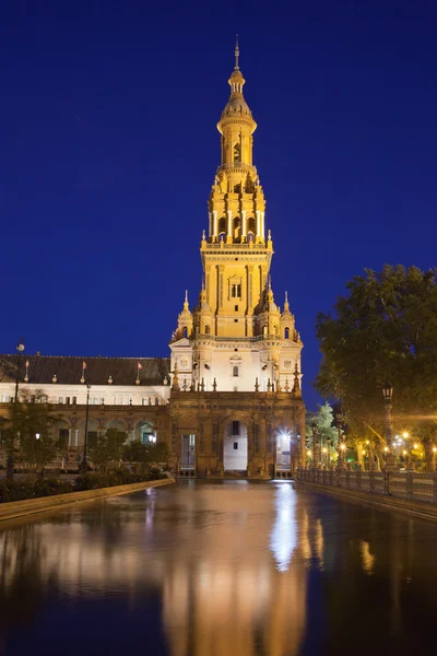 Plaza de espana wieży w Sewilli — Zdjęcie stockowe