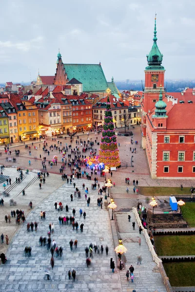 Castle Square, a régi város Varsó — Stock Fotó