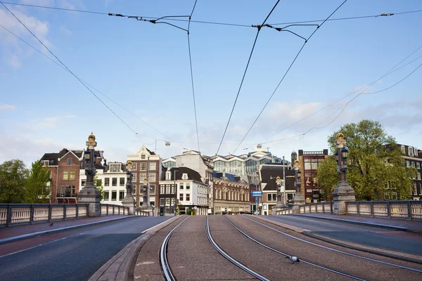 Infraestrutura de transportes em Amsterdã — Fotografia de Stock