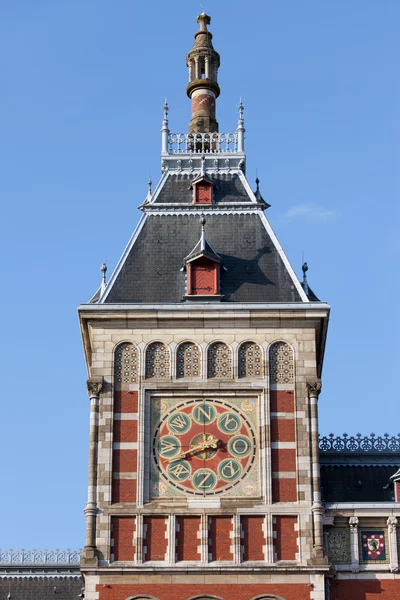 Weather Vane on Amsterdam Central Station Tower — Stock Photo, Image