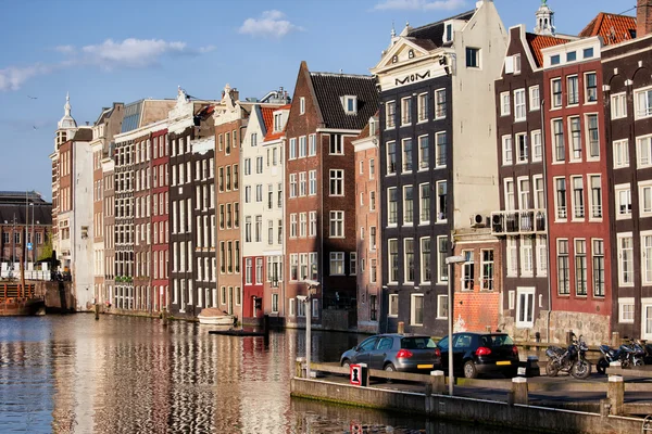 阿姆斯特丹城市日落时 — 图库照片