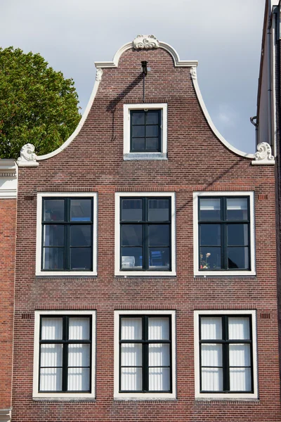 Amsterdam huis bell gable — Stockfoto