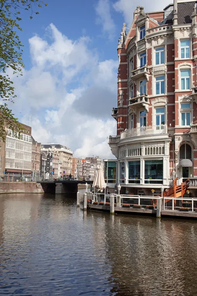 River Amstel in Amsterdam — Stock Photo, Image
