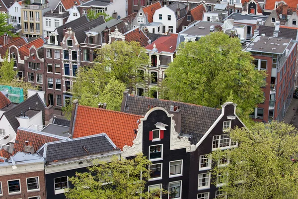 Stare Miasto z Amsterdamu z góry — Zdjęcie stockowe