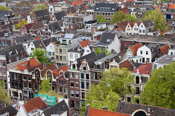 Old District of Amsterdam from Above — Stock Photo, Image