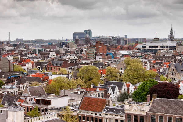 Амстердам из Абове — стоковое фото