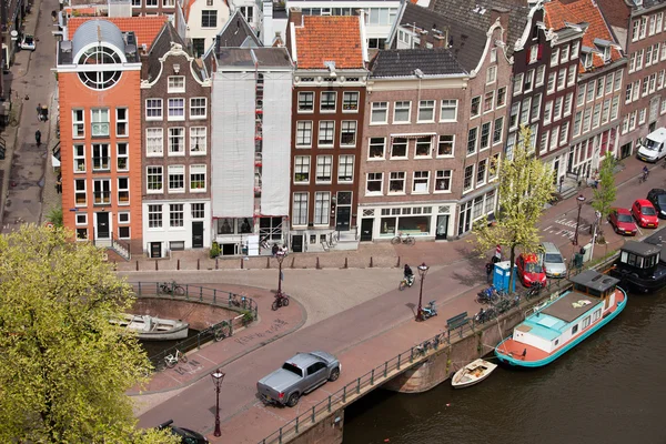 Amsterdam Houses from Above — Stock Photo, Image