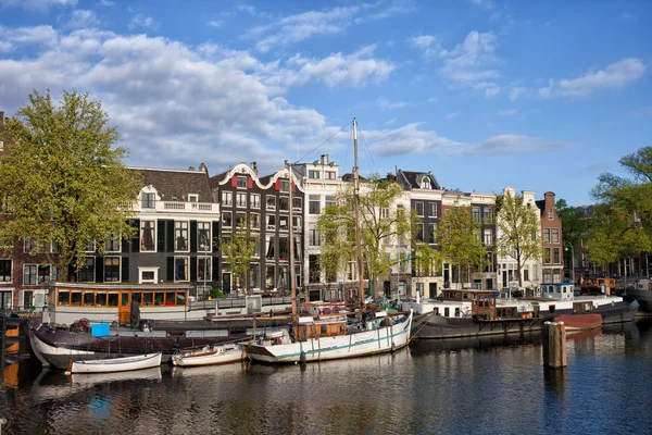 Flodutsikt Amsterdam — Stockfoto