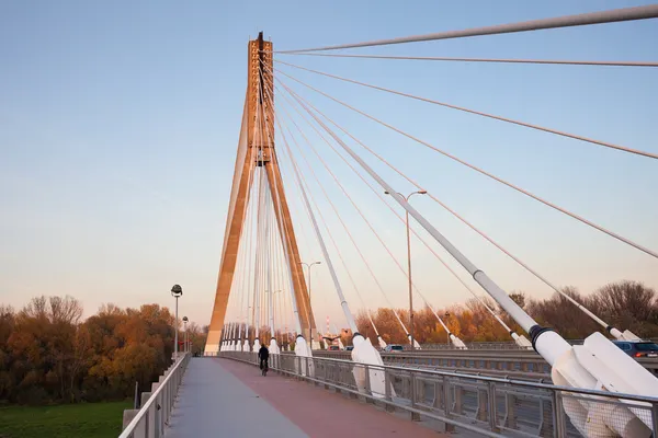 Ponte Swietokrzyski em Varsóvia — Fotografia de Stock