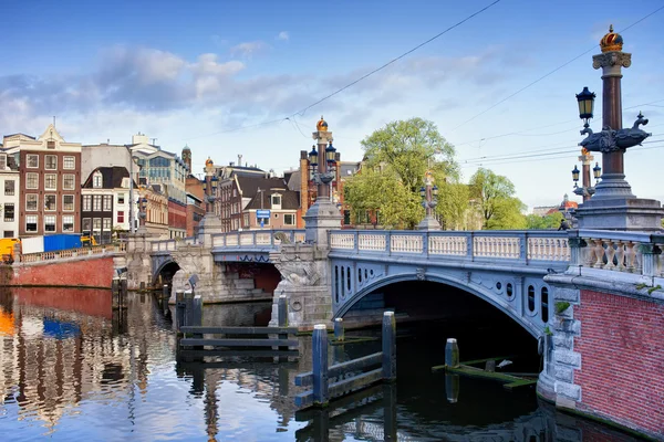 Puente Azul en Amsterdam —  Fotos de Stock