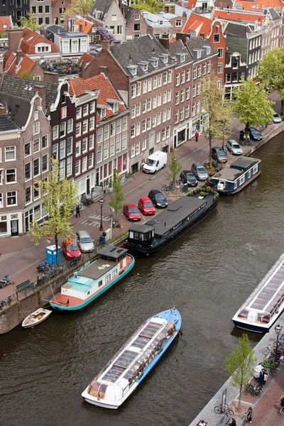 Cidade de Amsterdã de cima — Fotografia de Stock