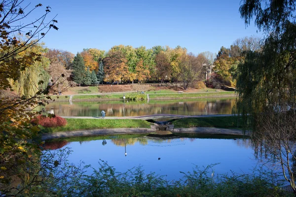 Moczydlo park i Warszawa — Stockfoto