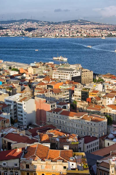 伊斯坦布尔市从上面 — 图库照片