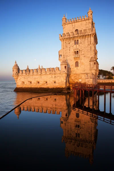 Tour Belem au lever du soleil à Lisbonne — Photo