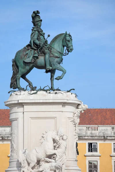 Άγαλμα του βασιλιά jose εγώ στη Λισαβόνα — Φωτογραφία Αρχείου