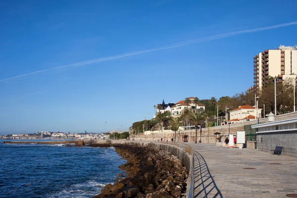 Παραλιακός δρόμος στο monte estoril — Φωτογραφία Αρχείου