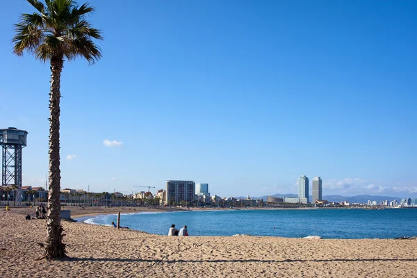 Παραλία Barceloneta της Βαρκελώνης — Φωτογραφία Αρχείου