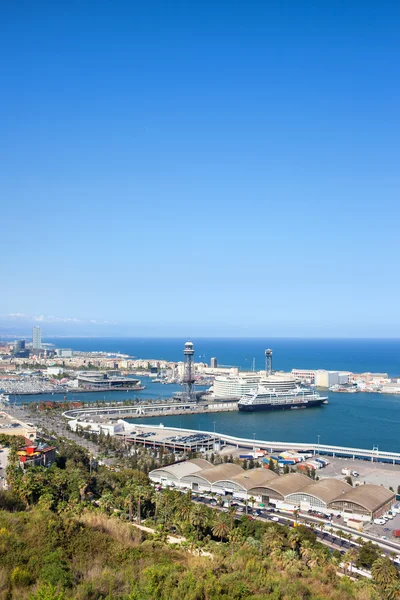 Barcelona Port from Above — Stock Photo, Image