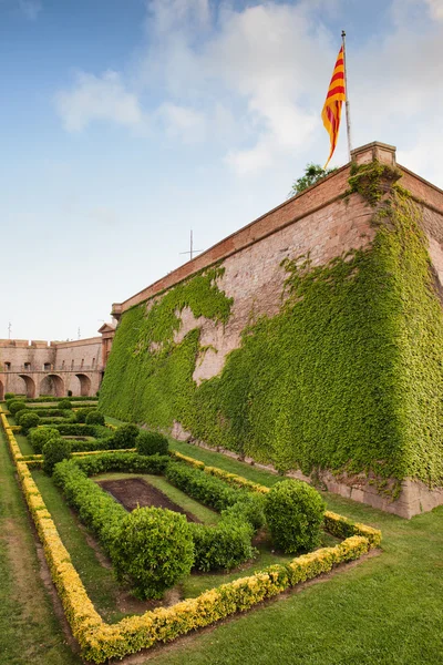 Barcelona'da Montjuic Kalesi — Stok fotoğraf