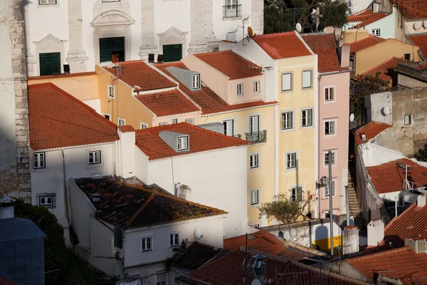 Alfama District Houses in Lisbon — Stock Photo, Image