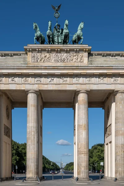 Ciudad Berlín Alemania Puerta Brandeburgo Brandenburger Tor Monumental Arquitectura Estilo —  Fotos de Stock