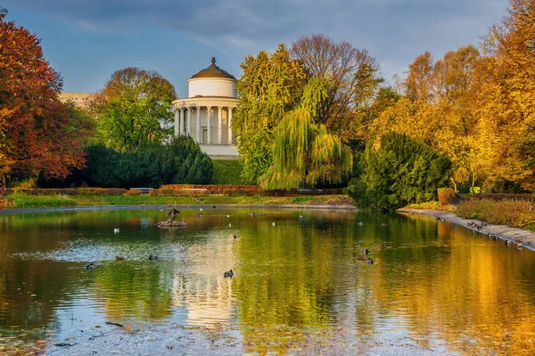 Saxon Garden Ogrod Saski Warsaw Poland Public Park City Center — Stock Photo, Image