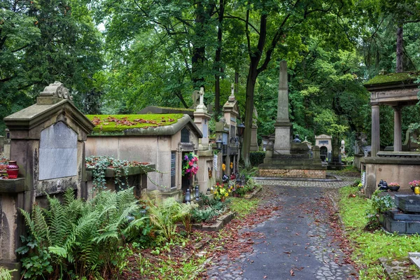 Cracovie Cracovie Pologne Septembre 2018 Cimetière Rakowicki Polonais Cmentarz Rakowicki — Photo