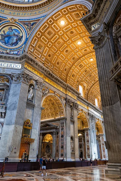 Vatikanen Rom Italien Augusti 2020 Påvlig Basilika Sankt Peter Vatikanen — Stockfoto